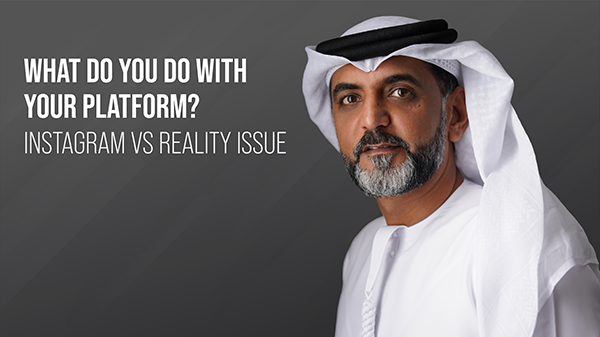 Ismail Al Hammadi - what do you do with your platform?
